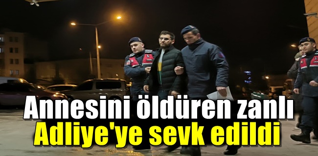 Annesini öldüren zanlı Adliye