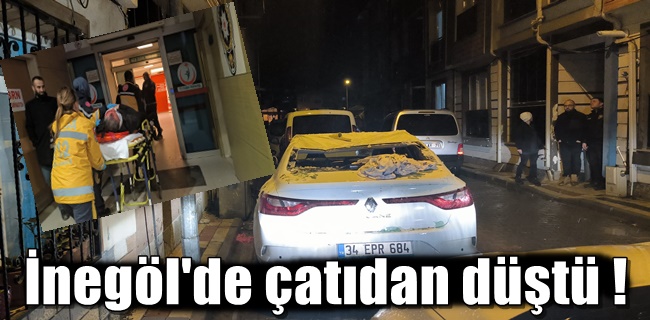 Anteni temizlemek isterken yere düştü !