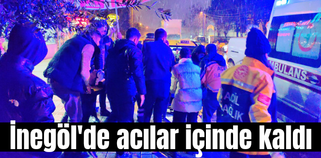 Acılar içinde kaldı !