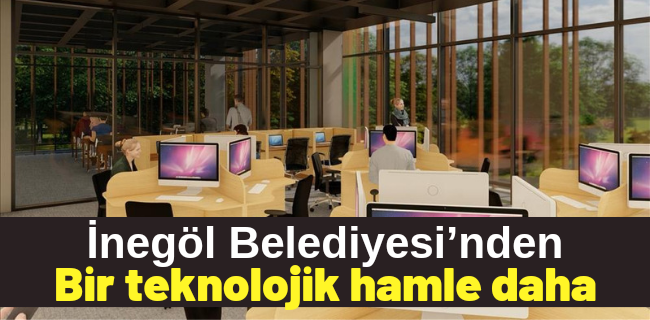 İnegöl’ün Teknoloji Donanımlı Nöbetçi Kitaphanesi Yükseliyor