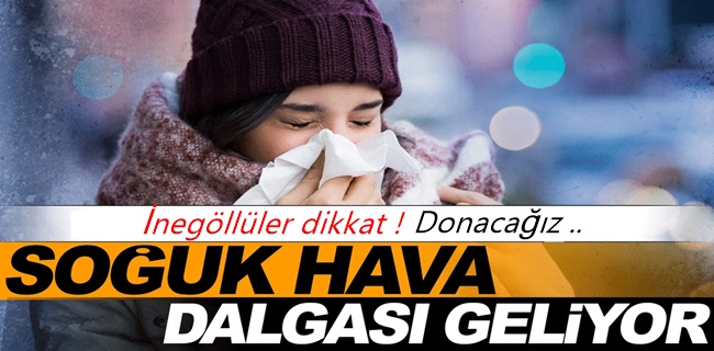 Hava buz kesiyor! #İnegöl