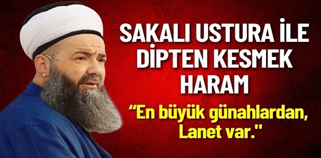Cübbeli Ahmet : Sakalı ustra ile kesmek haram, Lanet Var !