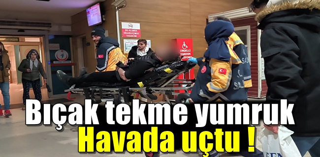 Bir kişi bıçakla iki kişi darp sonucu yaralandı !