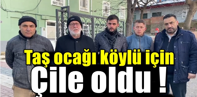 Taş ocağı köylü için çile oldu !