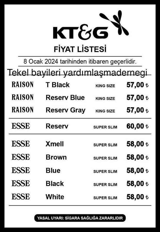Sigaraya bir zam daha !