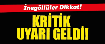 İnegöllüler dikkat kar geliyor !