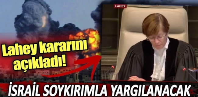 İsrail soykırımla yargılanacak