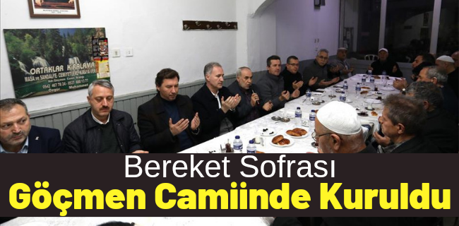Bereket Sofrası Göçmen Camisinde Kuruldu