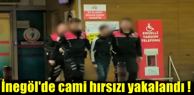 Cami hırsızı kıskıvrak yakalandı !