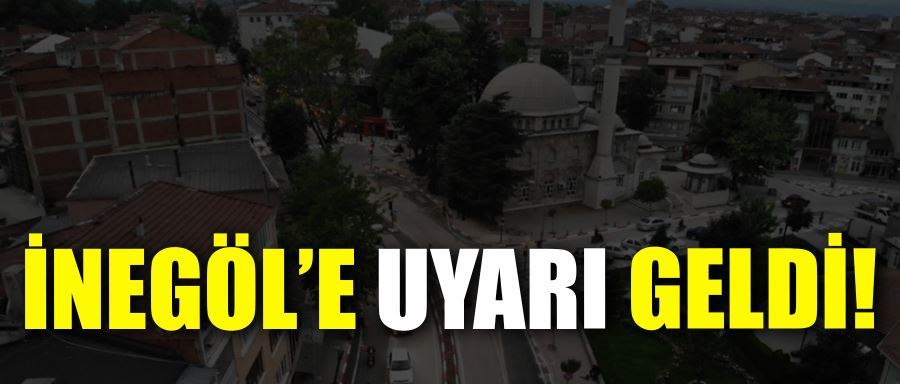 İnegöl için sıcaklık uyarısı