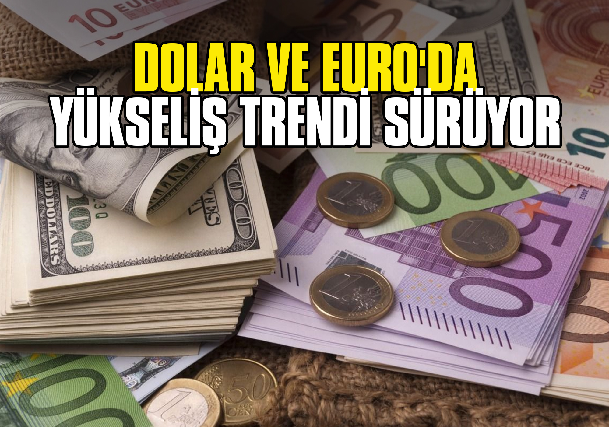 Dolar ve euroda yükseliş sürüyor