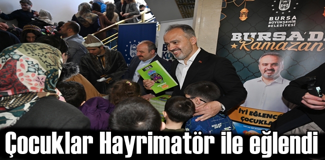 Çocuklar Hayrimatör ile eğlendi