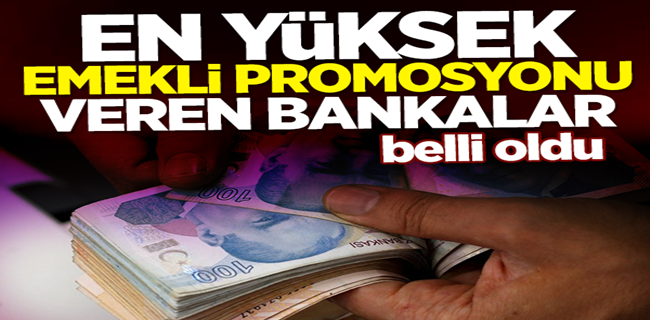 Emekliye en yüksek promosyonu veren banka belli oldu