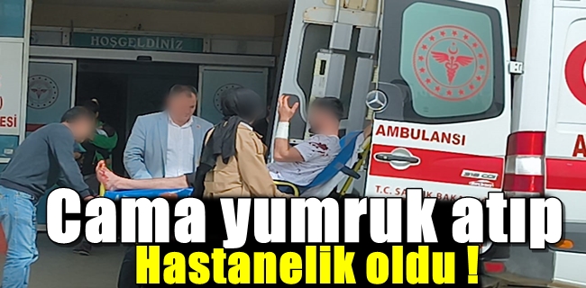 Cama yumruk atıp hastanelik oldu !